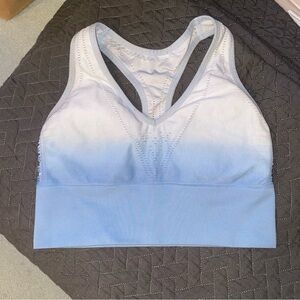 PINK Victoria's Secret Light Blue Ombre Sports Bra